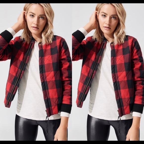 NSF Bomber Jacket Flannel Check - Picture 3 of 5